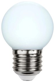 LED E27 G45 pre svetelné reťaze, biela 6 500 K