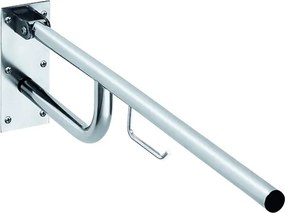 Bemeta Design HELP: Madlo, 760 mm, s držiakom TP, sklopné, bez krytky, nerez, lesk - 301102771