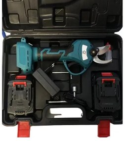 Aku záhradné nožnice Grita HT-6600-1 + 2x batéria 21 V + 2 uťahovacie kľúče + praktický kufor