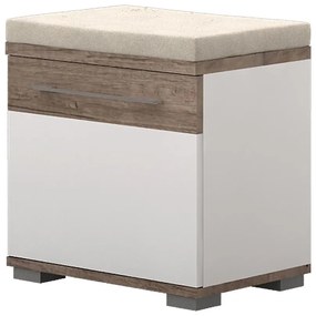 Skrinka na topánky Azur K1 Dark Nebraska/White