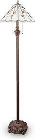 Brilagi - Tiffany vitrážová stojacia lampa FOLIA 2xE27/60W/230V