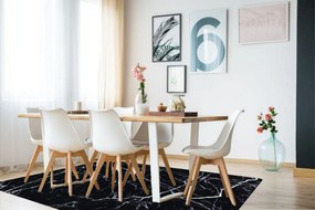 Osta, Kusový koberec Ink 46311 / AF900, 135x200, čierna, chodba / predsieň