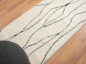 My Flair, Behúň Moroccan Serenity CA40082 weiß, 80x250, čiernobiela, obývacia izba