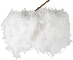 Stojacia lampa Plure 180 cm biela/čierna