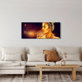 Obraz - Zlatá kráľovná (120x50 cm)