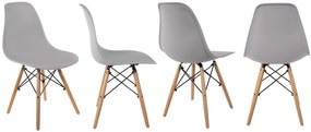 Dekorstudio Dizajnová stolička ENZO X sivá Počet stoličiek: 2ks
