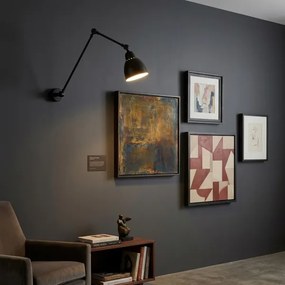 BRILAGI - Nástenná lampa QUILL 1xE27/40W/230V 83 cm čierna