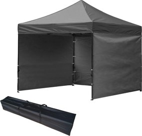 GARDEN LINE Nožnicový stan 3×3 m NAM9031 – záhradný a komerčný pavilón, sivý