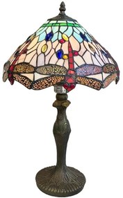 Stolná Tiffany vitráž lampa VÁŽKA SKY