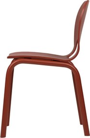 Červená jedálenská stolička Atto – noo.ma