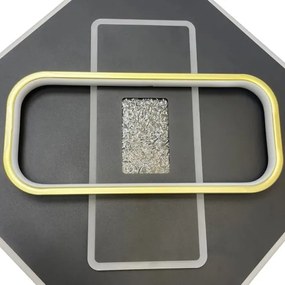 LED Stmievateľné stropné svietidlo LED/90W/230V čierna + diaľkové ovládanie