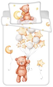 Bavlnené detské obliečky do postieľky 100x135 cm Medvedík "Cute" – Jerry Fabrics