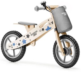 Sivé detské odrážadlo so zvončekom