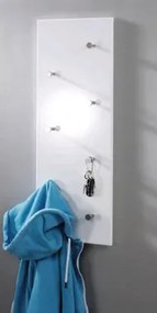 Vešiakový panel Edmond, biely lesk%