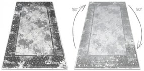 Koberec AKRYL VALS 0W1738 C53 87 Ramka beton, tmavý sivý / svetlý sivý
