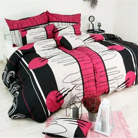 Obliečky Split bordové EMI, Štandardný set jednolôžko obsahuje 1x 140x200 + 1x 70x90