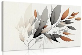 Obraz minimalistická vetvička listov - 120x80