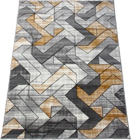 Koberec Cosmic Carving 5103 GREY/GOLD rozmery koberec: 240x340 cm