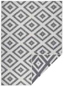 NORTHRUGS - Hanse Home koberce Kusový koberec Twin-Wendeteppiche 103132 grau creme – na von aj na doma - 80x150 cm