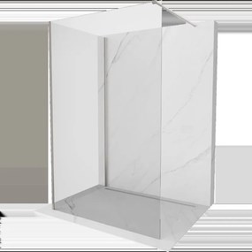 Mexen Kioto sprchová stěna Walk-in 95 x 90 cm, transparentní, kartáčovaný nikl - 800-095-212-97-00-090