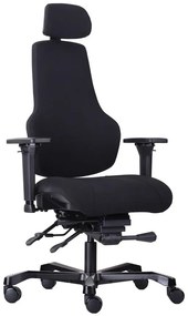 ANTARES Záťažová kancelárska stolička TAMPA 24/7 24H čierna