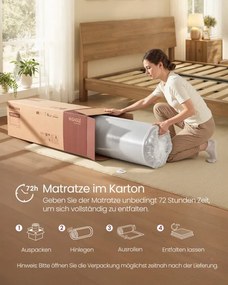 Matrac s gélovou pamäťovou penou RMZ135QZ01 výška 25 cm