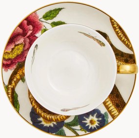 Porcelánová šálka na čaj's podšálkou Leopard Snake