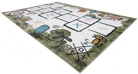 Dywany Łuszczów, Detský kusový koberec Fun Hop green, 160x220, viacfarebná, detská izba