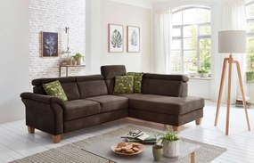 XXXLutz ROHOVÁ SEDAČKA, textil, mokka Sit & More - Sedačky - 000144005215