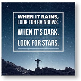 Motivačný obraz na stenu When it rains | rôzne rozmery
