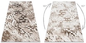Koberec AKRYL VALS 8375  Geometricky 3D, béžový