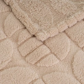 Svetlohnedá deka z mikroplyšu 130x160 cm Mid Century – Casa Selección