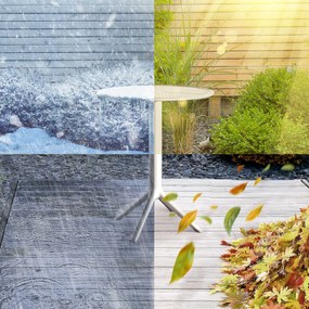 Okrúhly stôl Lacota 60 cm - biela