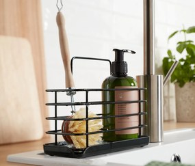 Kovový stojan na potreby na umývanie riadu