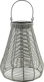 Solárny lampáš SOKKE 33/45 sivý