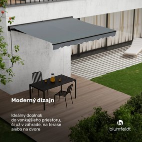 Blumfeldt CloudShade Markíza, Inteligentné ovládanie, UV ochrana, Montáž na stenu