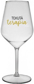 TEKUTÁ TERAPIA - priehľadný nerozbitný pohár na víno 470 ml