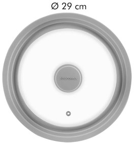 Sklenená/silikónová pokrievka ø 29 cm Unicover – Tescoma