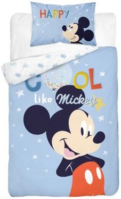 Detexpol Bavlnené detské obliečky Mickey,135x100 cm, modrý 135x100