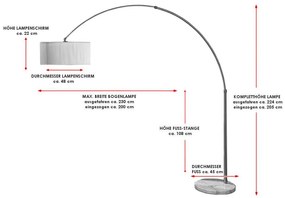 Stojanová lampa Ample biela