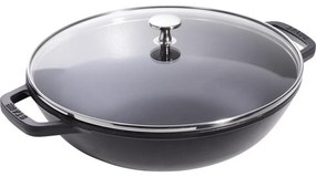 Staub Panvica Wok STAUB 30 cm čierna 4,19l