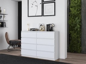 Komoda Musecalo 7 140 (biela). Akcia -19%. Vlastná spoľahlivá doprava až k Vám domov. 1132831