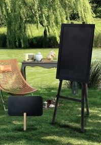 Tabula Securit WOODY nástenná na popis kriedou 60x80cm, Black + popisovač