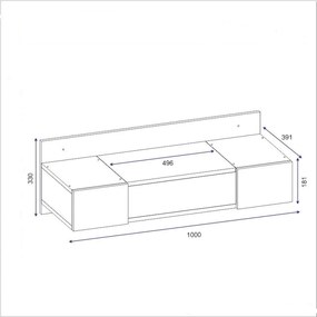 Kozmetický stol Zakkum Sapphire Oak
