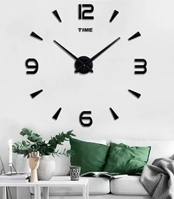 3D Nalepovacie hodiny DIY Clock XL Novo 90-130cm