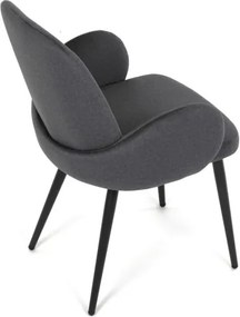 Jedálenská stolička zamatová, sivá DCL-X7129 GREY2