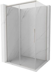 Mexen Rox, posuvný sprchový kút 95 x 75 cm, 8mm číre sklo, oceľový profil, 8C2-095-075-97-00