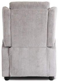 Kreslo DARIO sivé, z menčestru