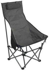 Skladacia kempingová stolička šedá