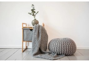 Bambusová nízka kúpeľňová skrinka v sivo-prírodnej farbe 40x56 cm Bahari - Wenko